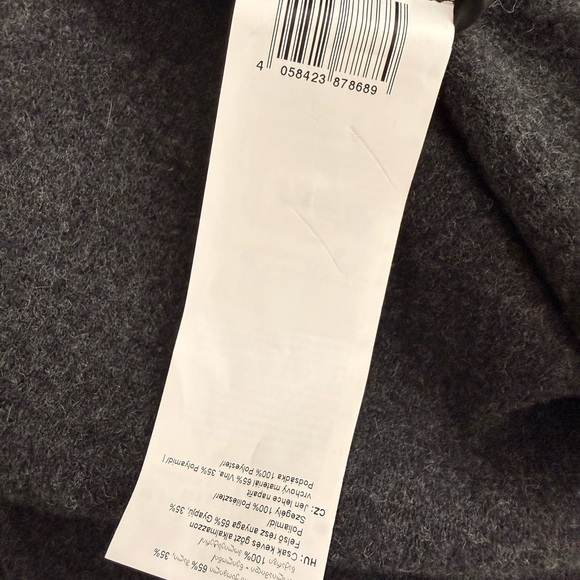 Gerry Weber Edition Wool Blend Cape Poncho Jacket Gray Zip Front Size 38 US 8 - Picture 5 of 9